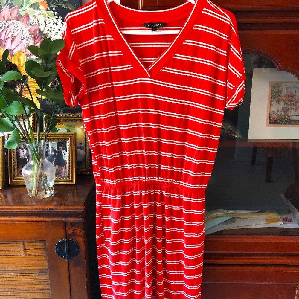 Banana Republic Striped Midi Dress